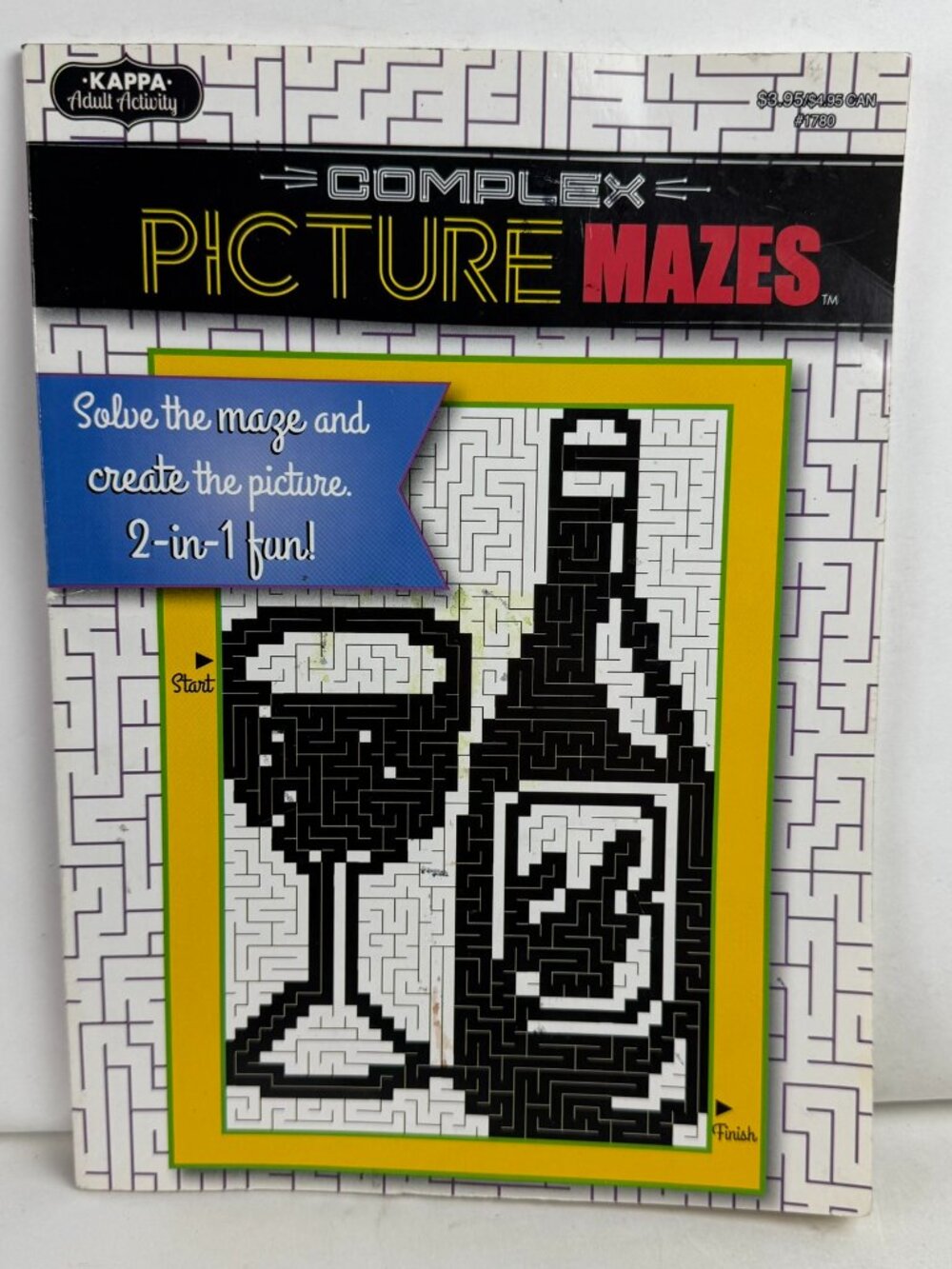 Kappa Adult Activity Complex Picture Mazes Puzzle Book Solve Create Picture 1780